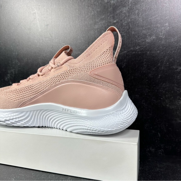 CURRY FLOW 8 CLASS Y MENS BASKETBALL SHOES SIZE 12 BLUSH KNIT PINK WHITE NEW - Picture 10 of 10